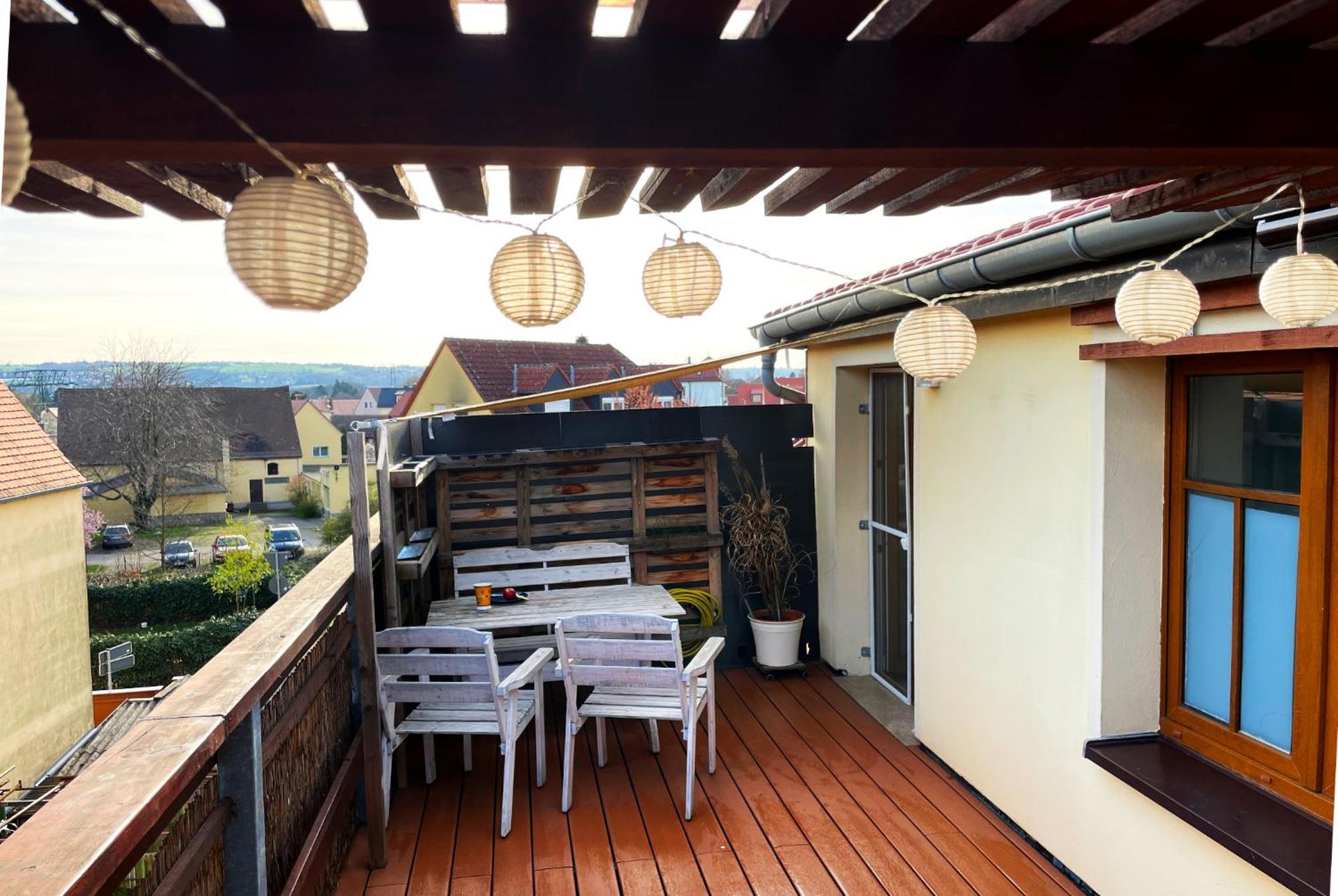 Bambus, Jungle, Dachterrasse & Bequem Bis Zentrum Radebeul Bagian luar foto